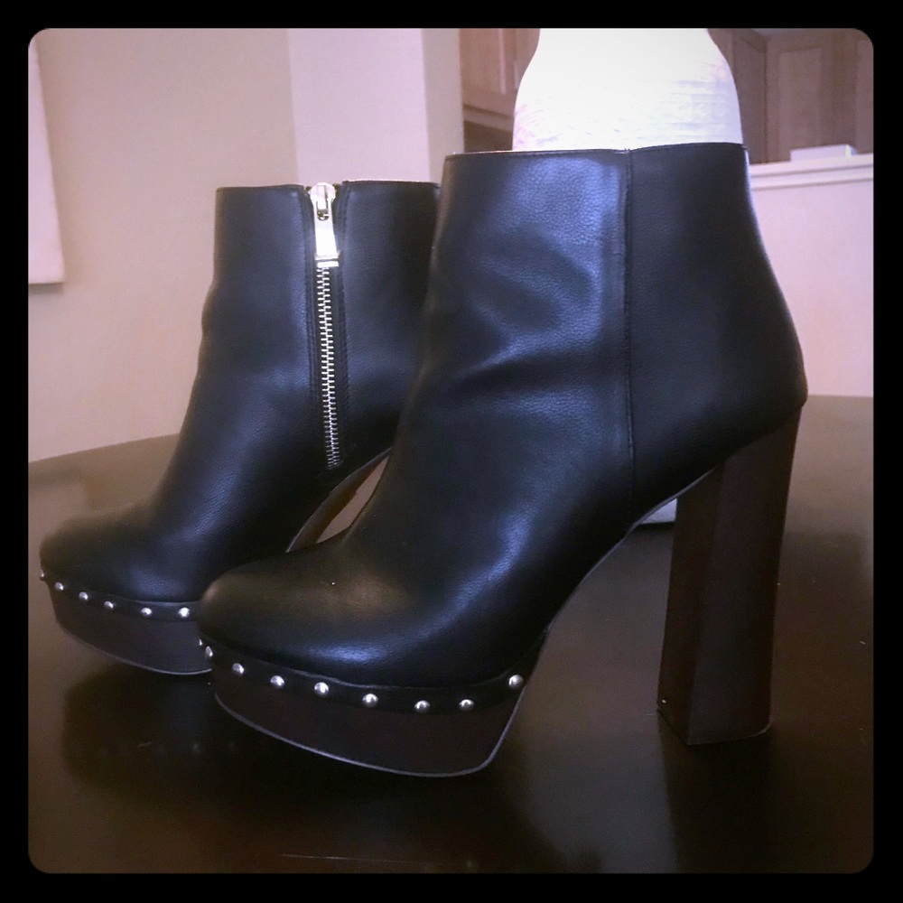 Report Black Platform Boots 8.5